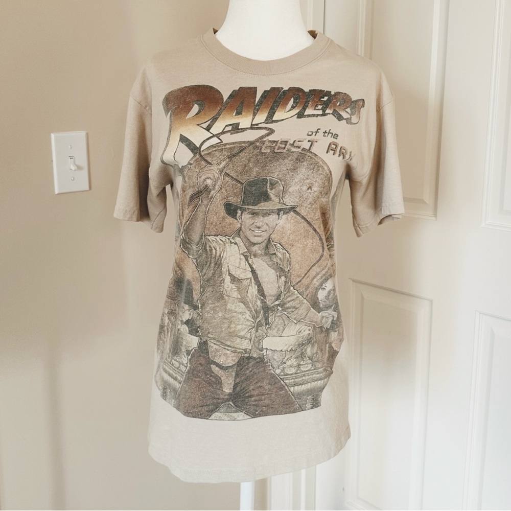 Indiana Jones Disney Disneyland Graphic T-Shirt Casual Tee Streetwear Size S